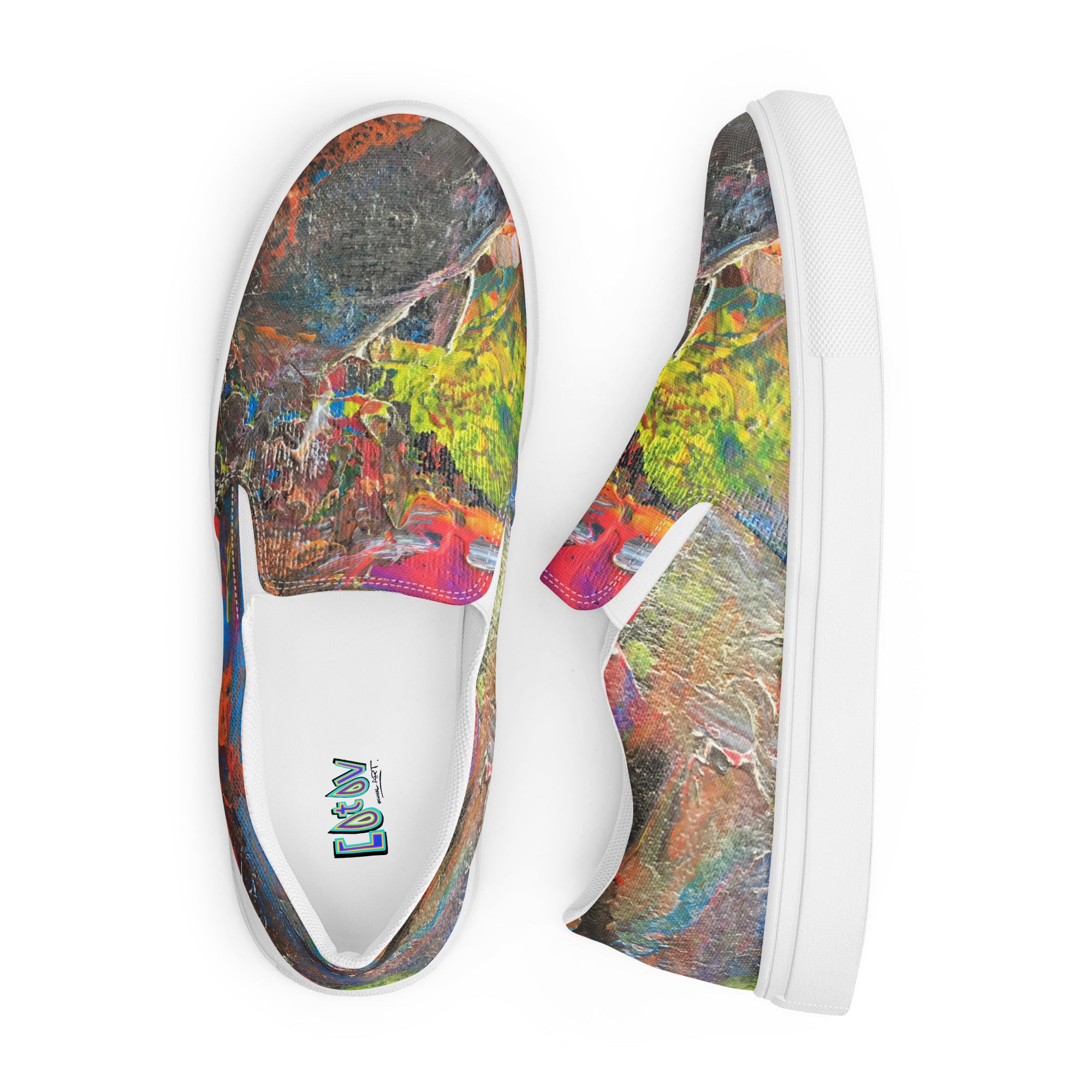 Neón slip-on canvas shoes