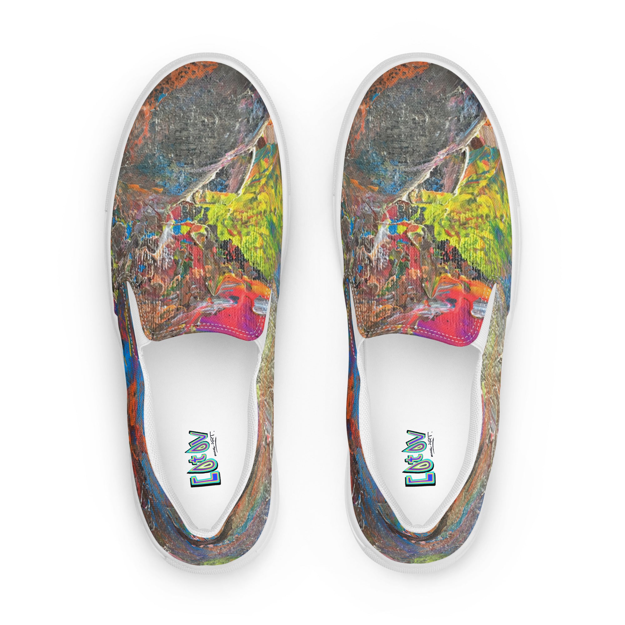 Neón slip-on canvas shoes