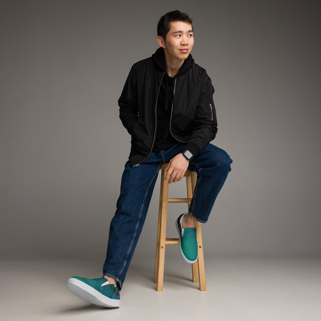 Ink slip-on canvas shoes