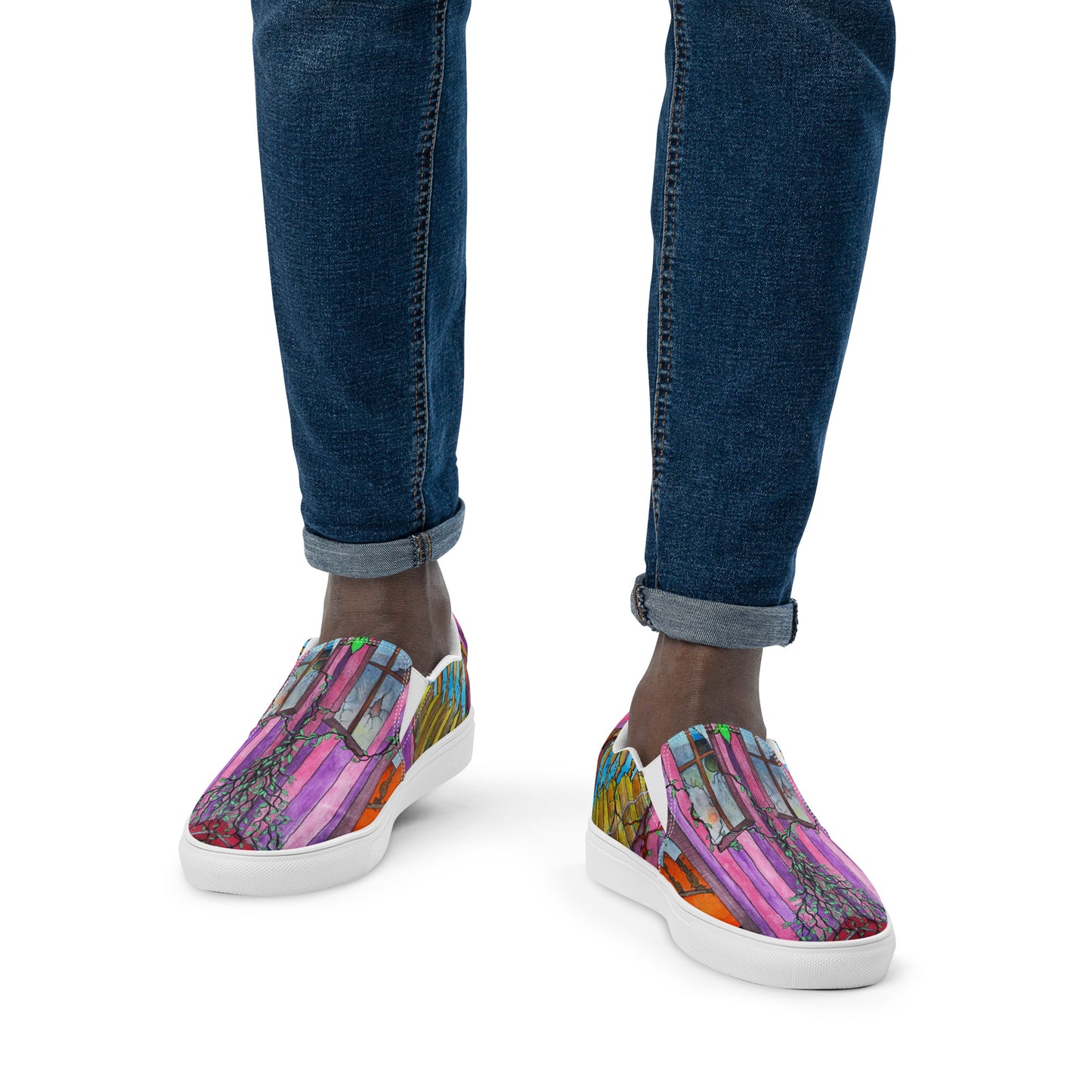 Stairs canvas shoes