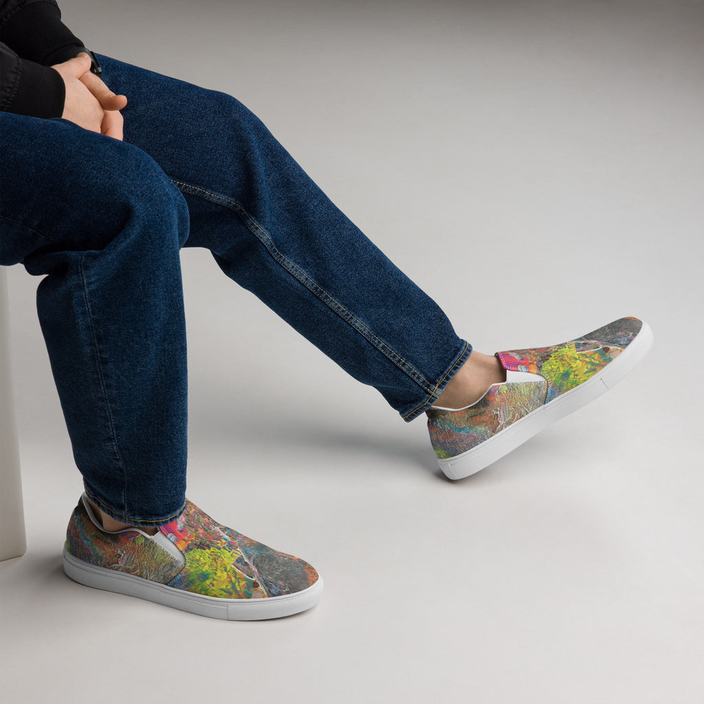 Neón slip-on canvas shoes