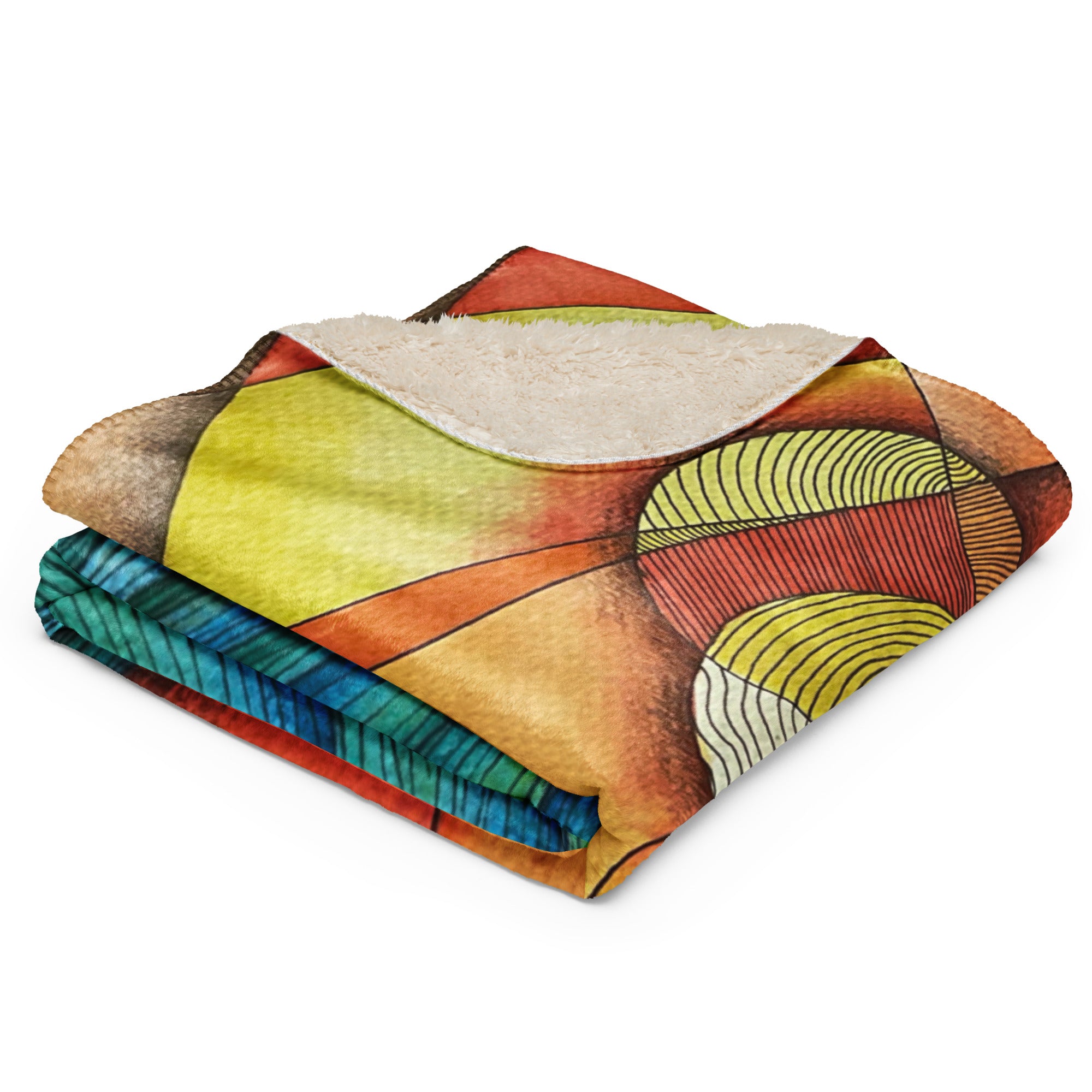 Waves Sherpa blanket