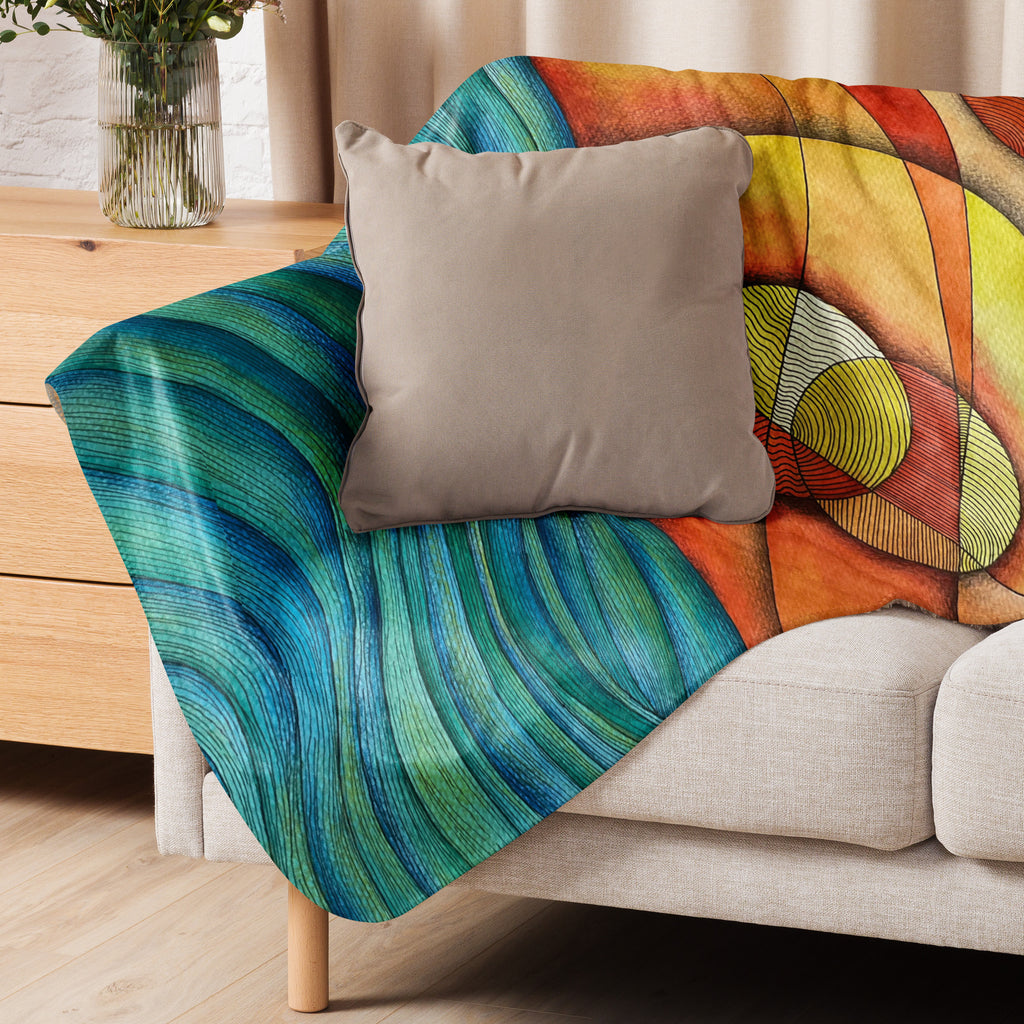 Waves Sherpa blanket