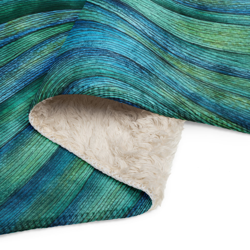 Waves Sherpa blanket
