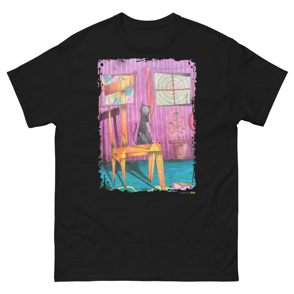 Cat on chair II classic tee