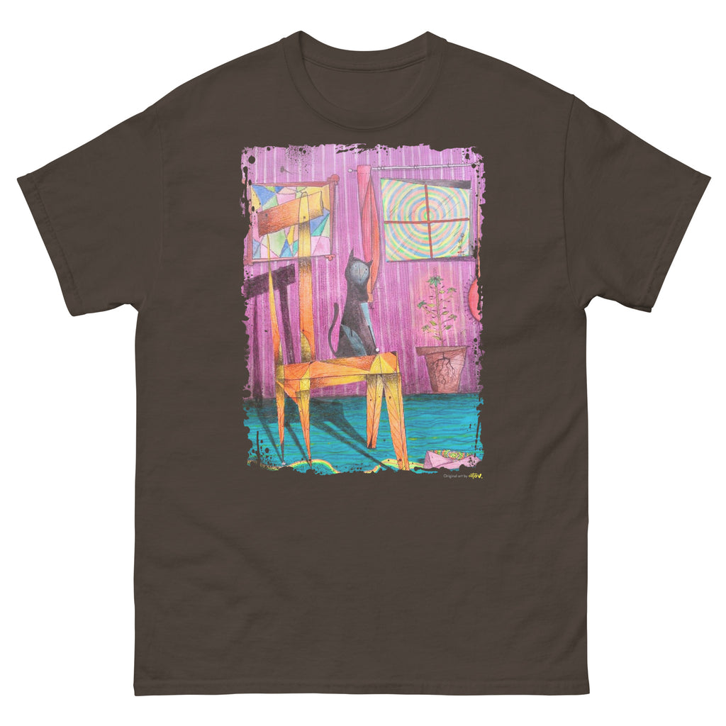 Cat on chair II classic tee