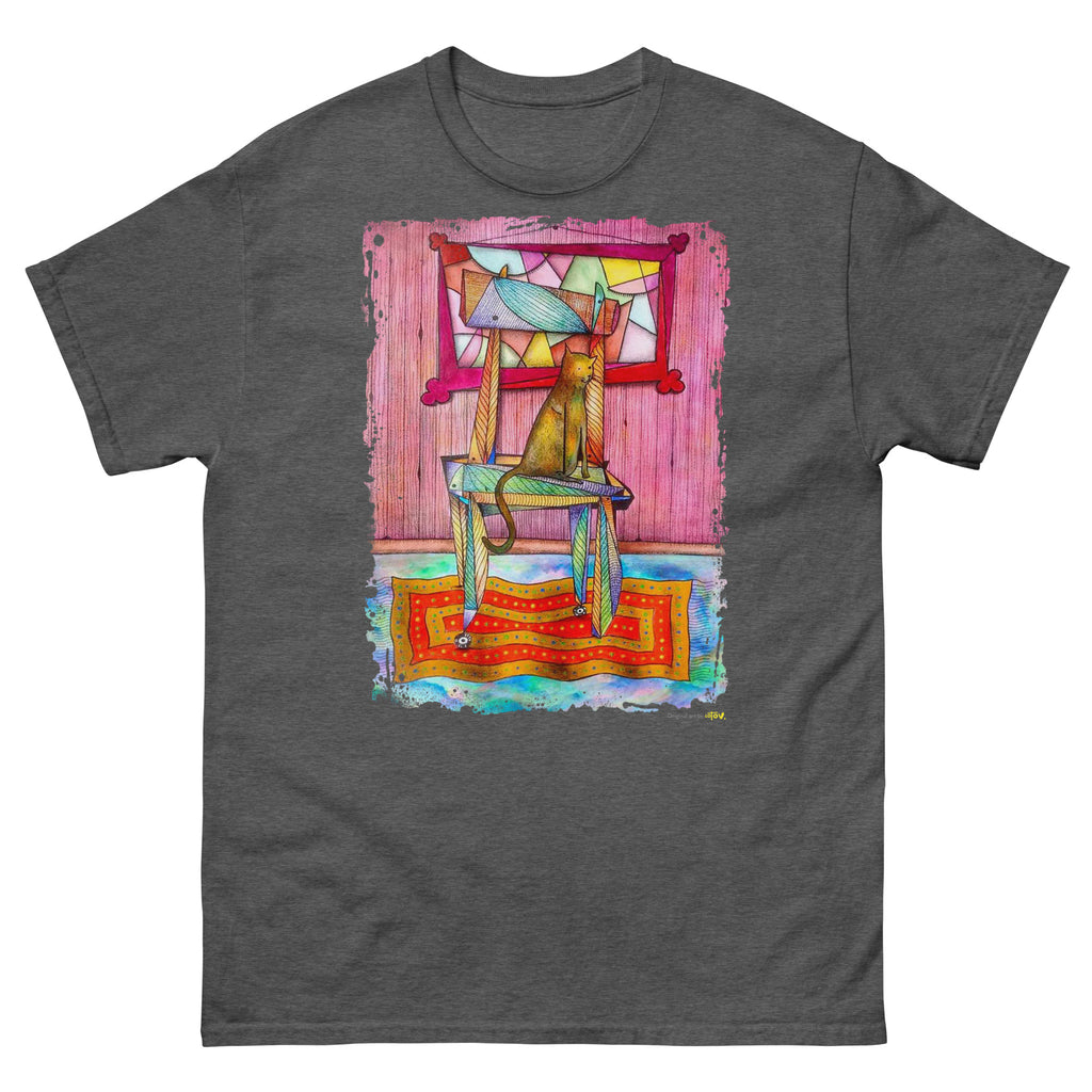 Cat on chair classic tee