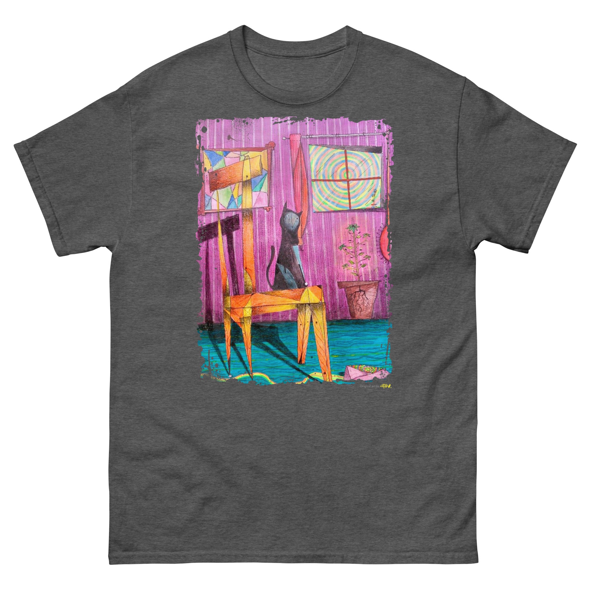 Cat on chair II classic tee