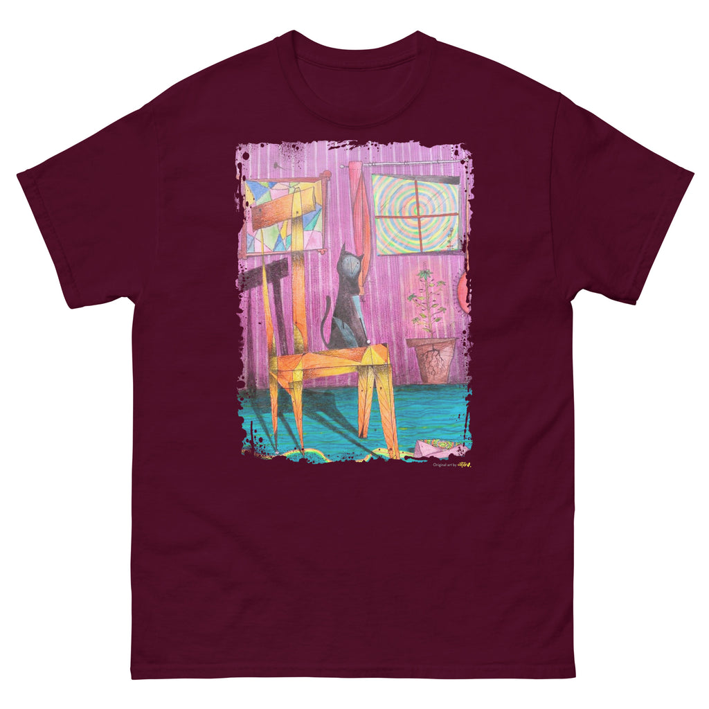 Cat on chair II classic tee