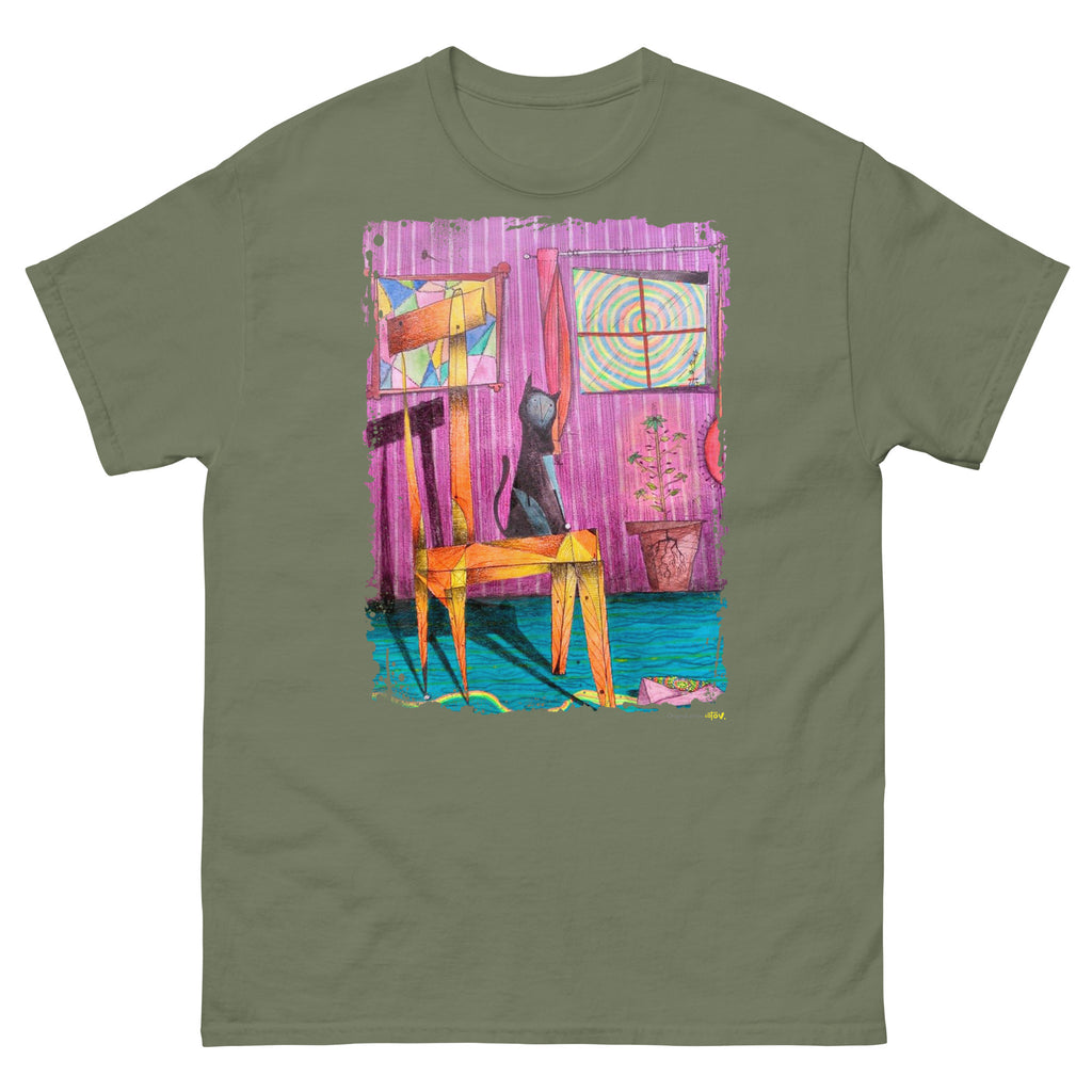 Cat on chair II classic tee