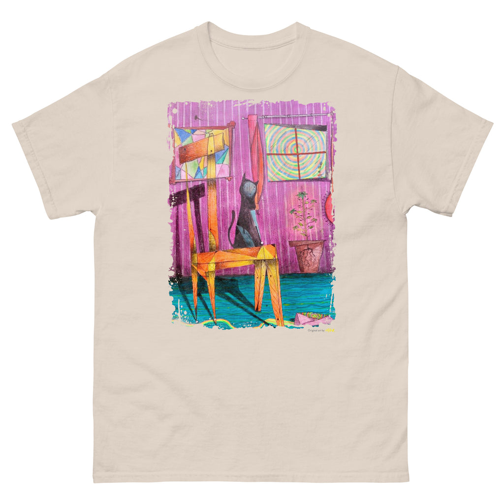 Cat on chair II classic tee